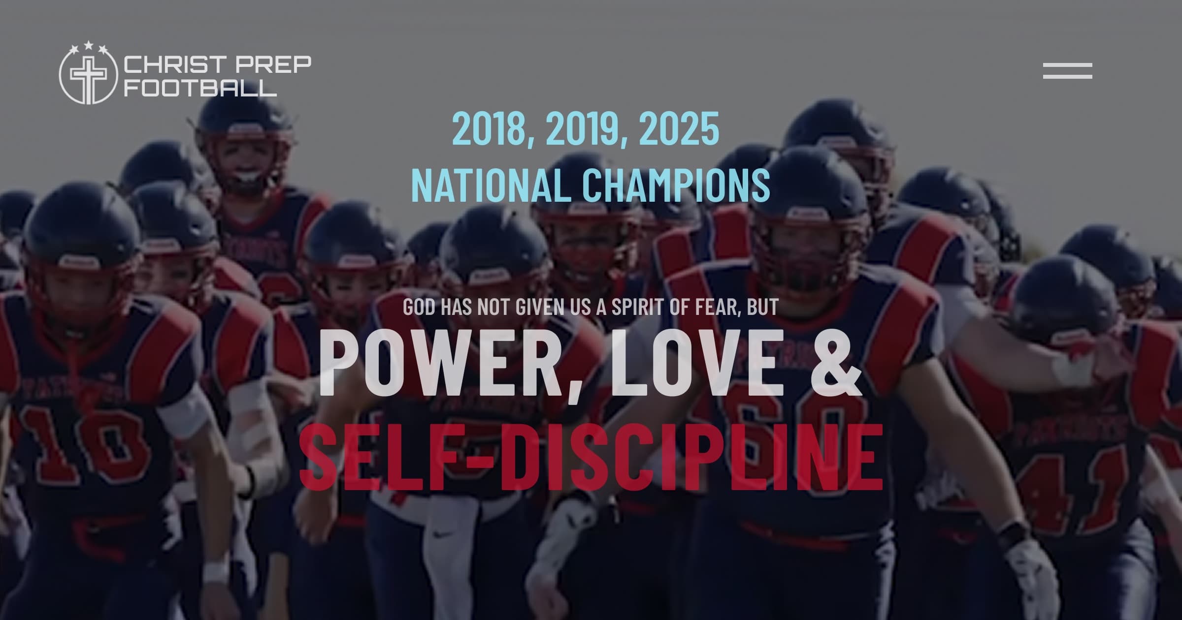 Christ Prep Football — 3x National Champions